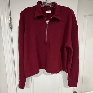 Lou & Grey Burgundy Knit Pants Set